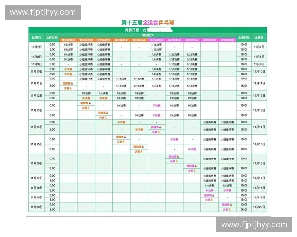 2017年全运会赛程安排详解及各项目时间表一览